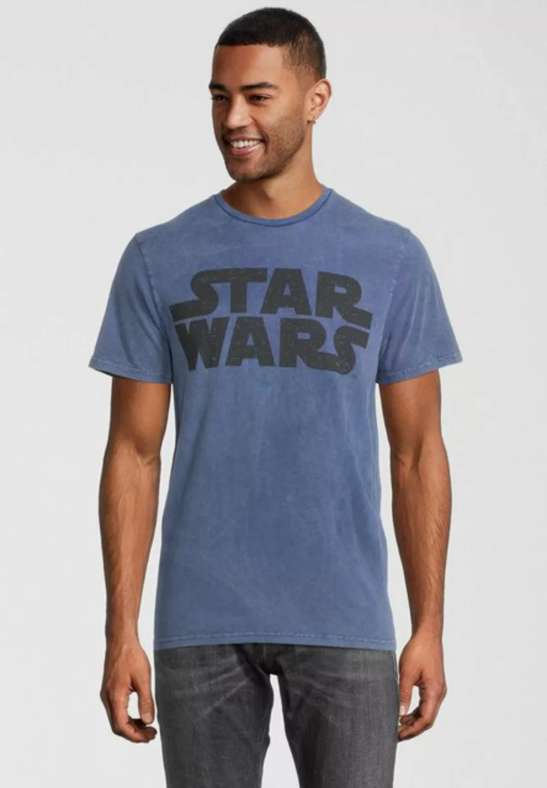 Recovered T-Shirt Star Wars Vintage Logo GOTS zertifizierte Bio-Baumwolle günstig online kaufen