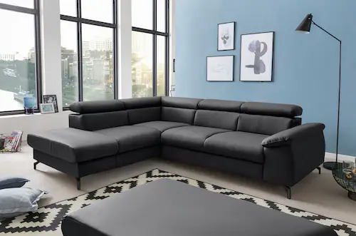 COTTA Polstergarnitur "Komaris L-Form", (Set), Set bestehend aus: Ecksofa m günstig online kaufen