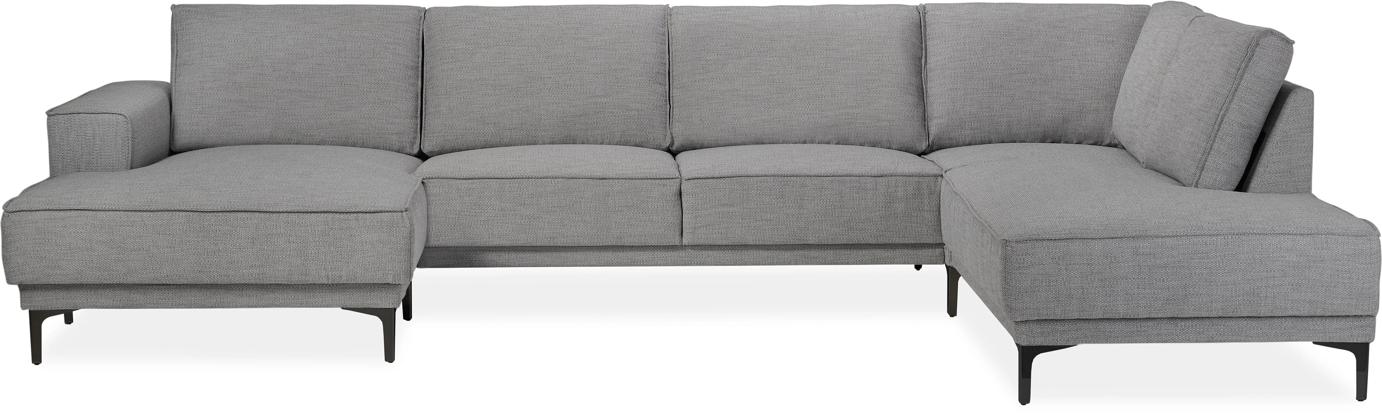 Places of Style Wohnlandschaft "XXL Sofa Oland, Struktur, Flachgewebe, Luxu günstig online kaufen