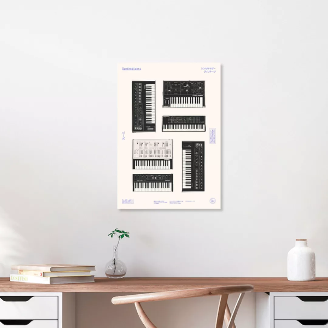 Poster / Leinwandbild - Synthesizers - Japanische Sammlung günstig online kaufen