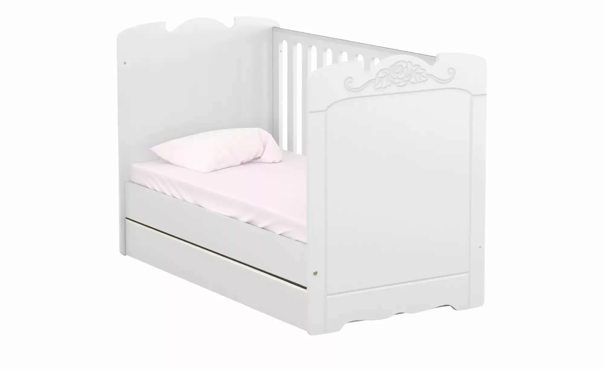 Kinderbett  Bianco Fiori ¦ weiß ¦ Maße (cm): B: 76 H: 95 Baby > Babymöbel > günstig online kaufen