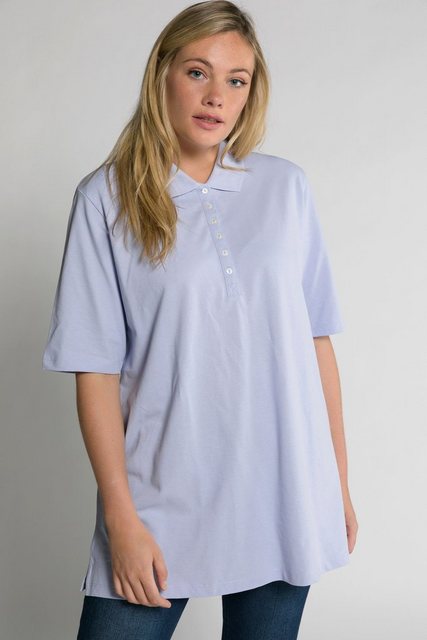 Ulla Popken Poloshirt Polotop Regular Polokragen ärmellos günstig online kaufen