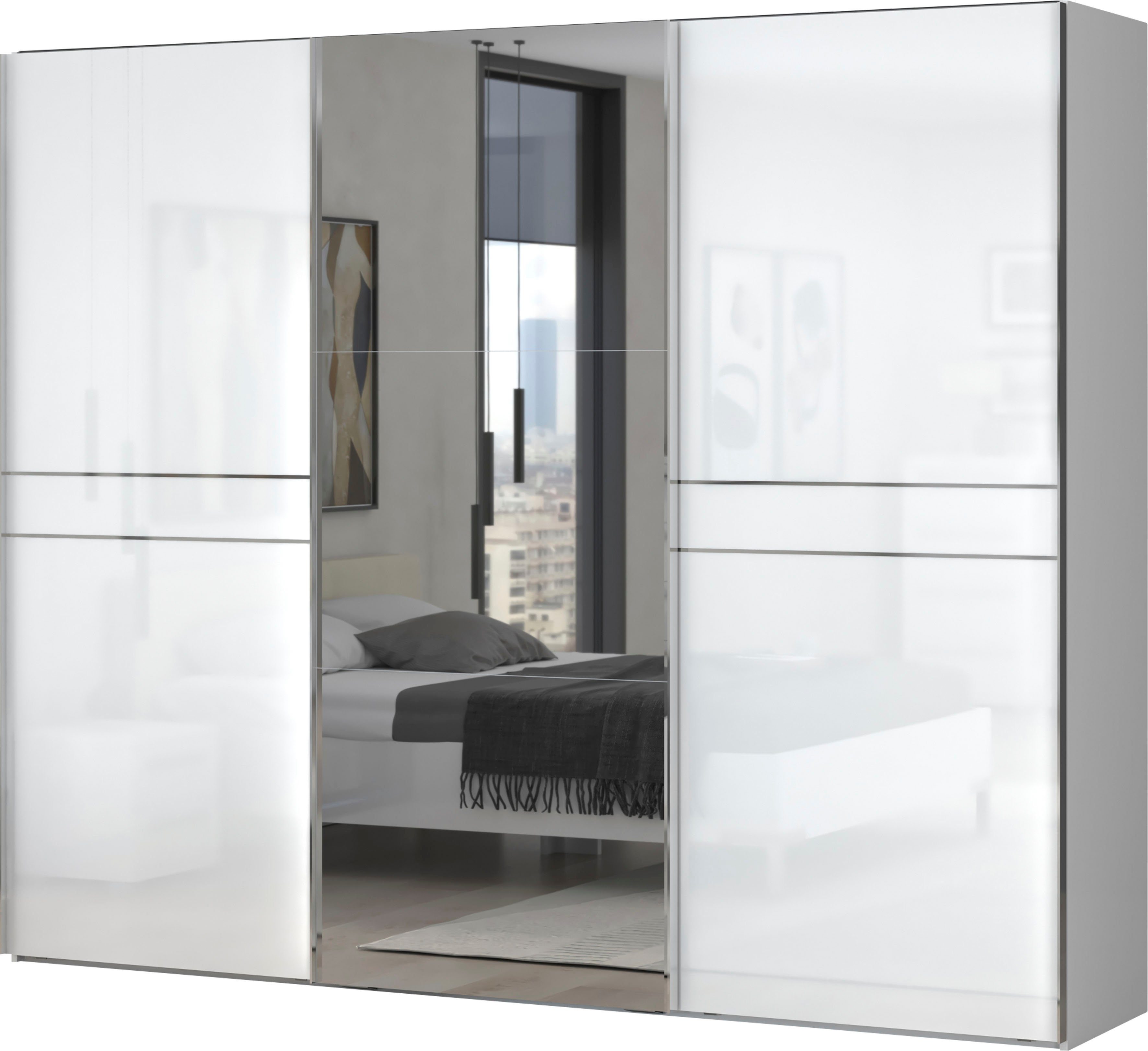 Places of Style Schwebetürenschrank "Piano, mit Einlegeböden, Kleiderstange günstig online kaufen