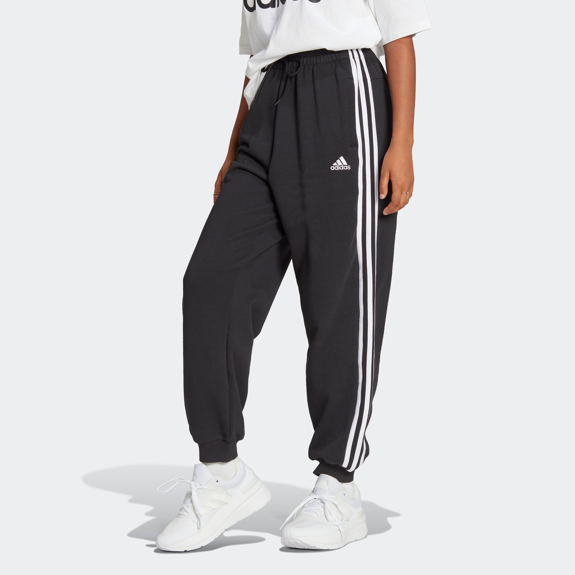 adidas Sportswear Sporthose "ESSENTIALS 3STREIFEN FRENCH TERRY LOOSEFIT HOS günstig online kaufen