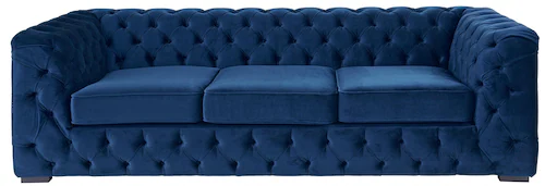 Home affaire Chesterfield-Sofa »Kalina«, klassische Chesterfield-Knopfheftu günstig online kaufen