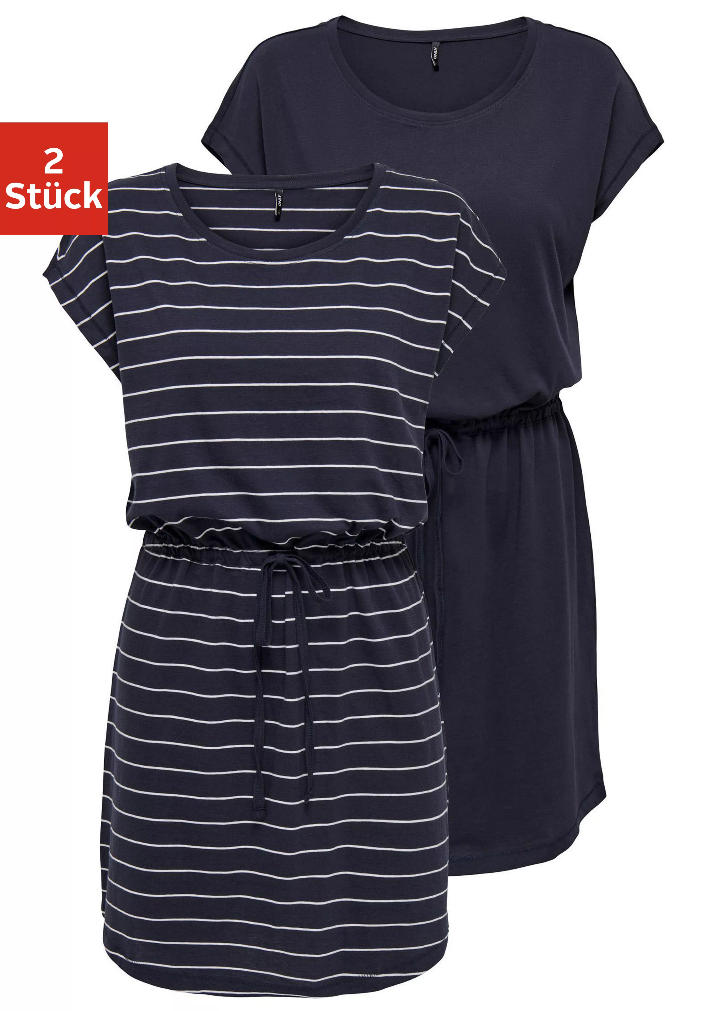ONLY Shirtkleid "ONLMAY LIFE S/S DRESS 2 PACK CS JRS", (2er-Pack), flexibel günstig online kaufen