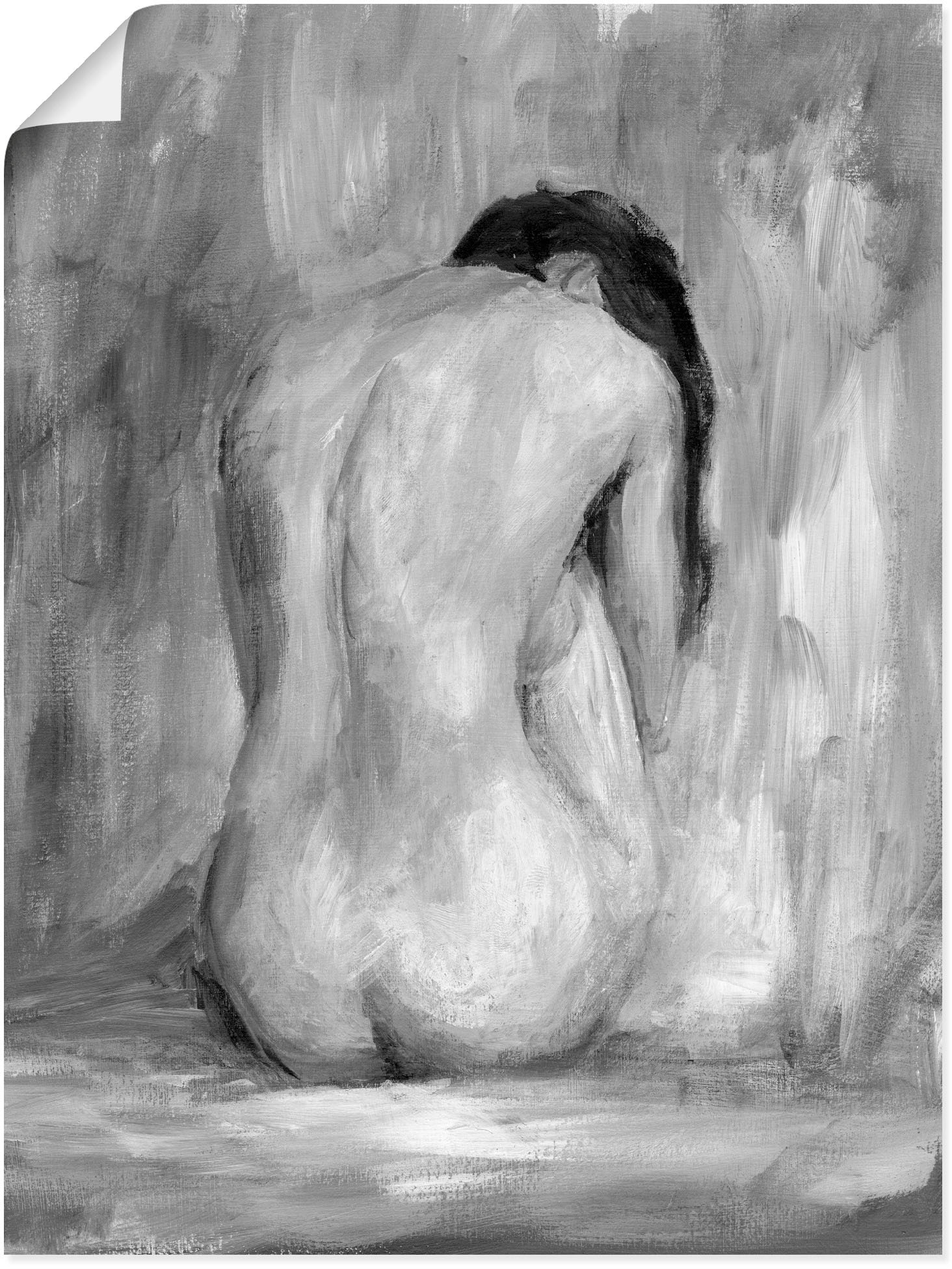 Artland Wandbild "Figur in schwarz & weiß II", Frau, (1 St.), als Alubild, günstig online kaufen