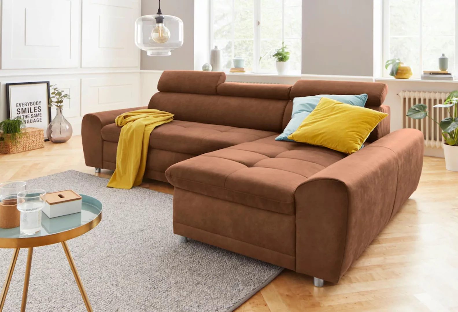 sit&more Ecksofa Avignon L-Form, Kopfteilverstellung, wahlweise mit Bettfun günstig online kaufen