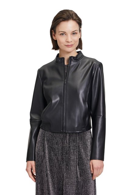 Betty&Co Jackenblazer Betty & Co Bikerjacke mit Stehkragen Nahtführung günstig online kaufen