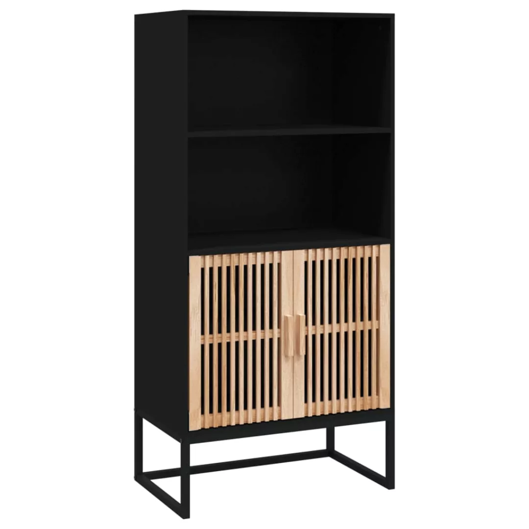 Vidaxl Highboard Schwarz 60x35x125 Cm Holzwerkstoff günstig online kaufen