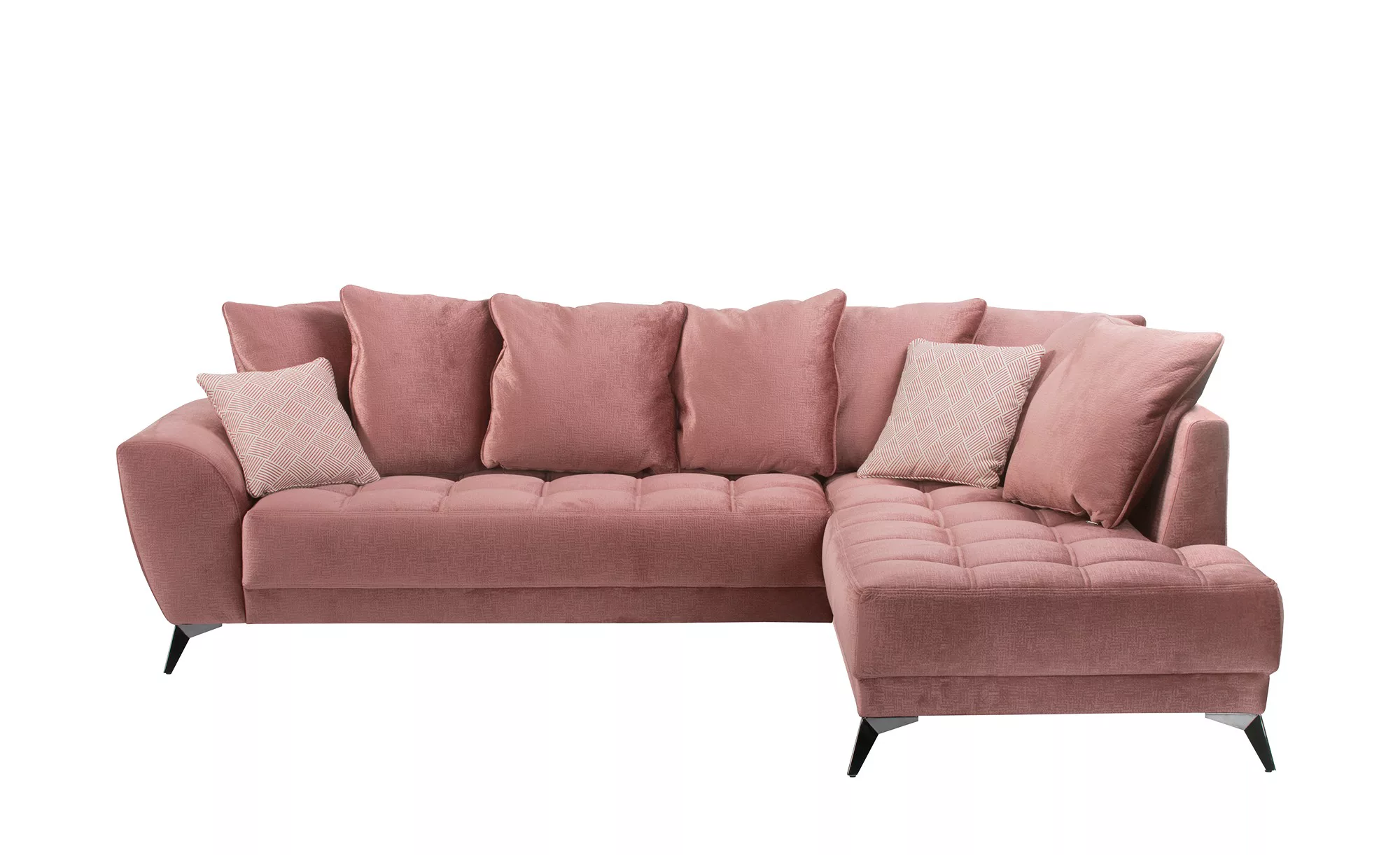 Ecksofa  Bella ¦ rosa/pink ¦ Maße (cm): B: 280 H: 95 T: 195.0 Polstermöbel günstig online kaufen