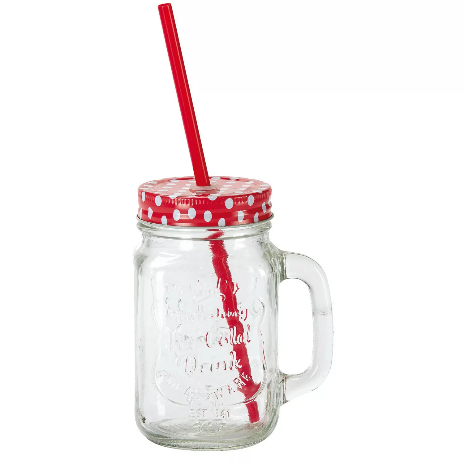 Trinkglas mit Trinkhalm 500 ml günstig online kaufen