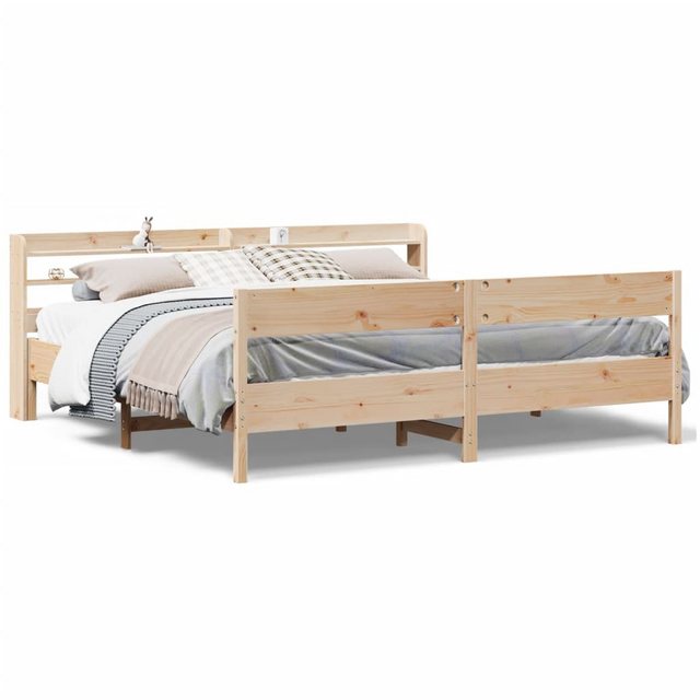 vidaXL Bett, Massivholzbett ohne Matratze 180x200 Kiefernholz günstig online kaufen