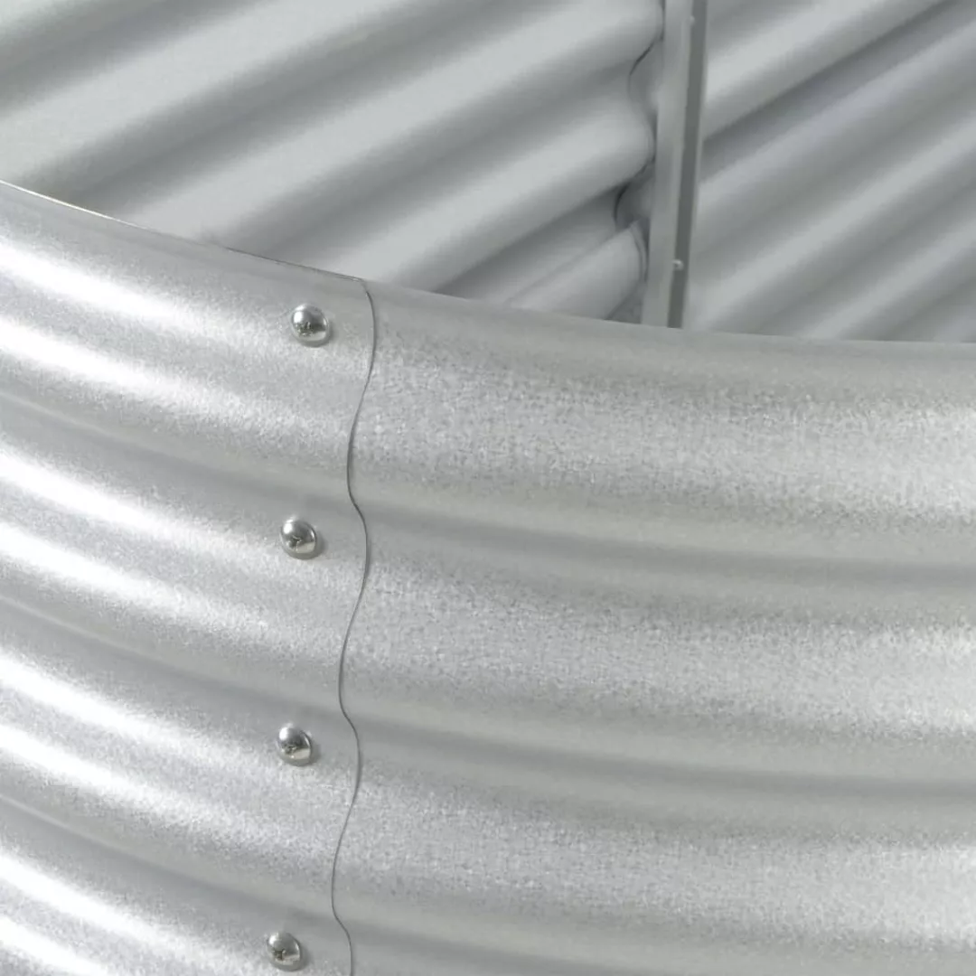 Garten-hochbeet 400 X 80 X 44 Cm Verzinkter Stahl Silbern günstig online kaufen