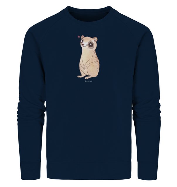 Mr. & Mrs. Panda Longpullover Größe XS Plumplori Glücklich - French Navy - günstig online kaufen