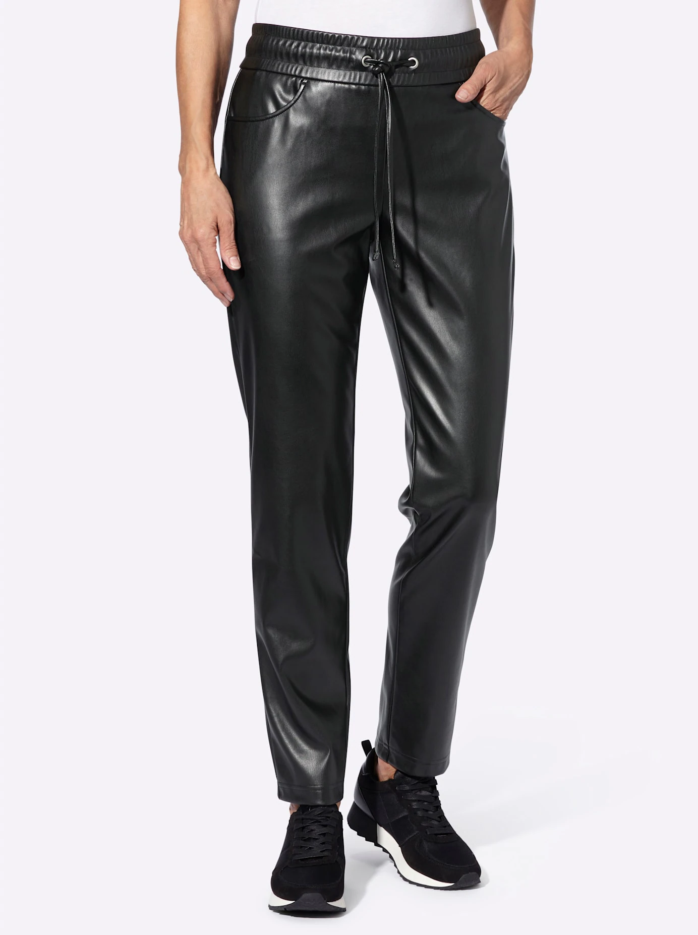 Classic Basics Lederimitathose günstig online kaufen