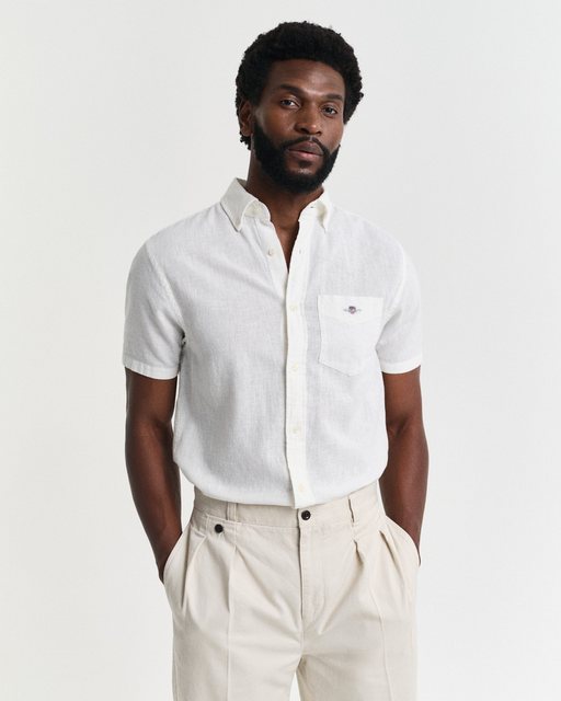 Gant Kurzarmhemd REG COTTON LINEN SS SHIRT günstig online kaufen