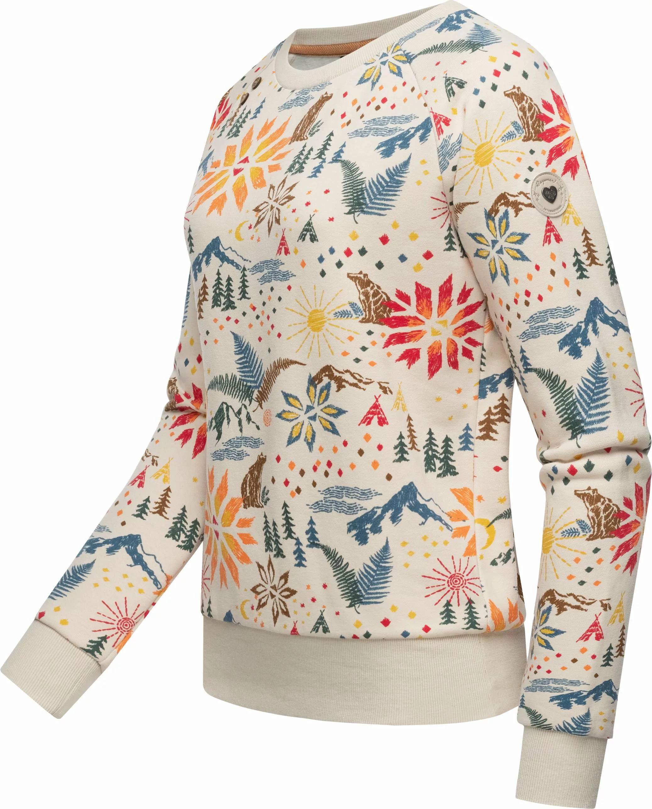 Ragwear Rundhalspullover "Johanka Print", Stylischer Damen Pullover mit coo günstig online kaufen