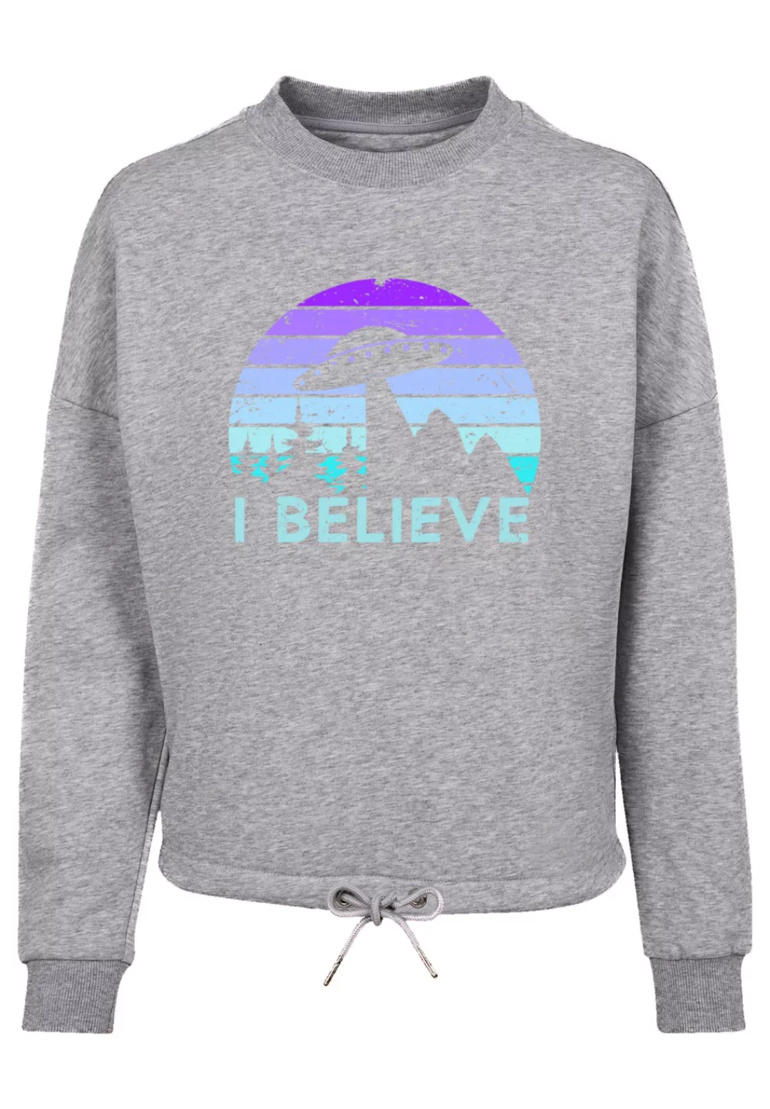 F4NT4STIC Sweatshirt "I BELIEVE UFO Alien Raumschiff Retro", Premium Qualit günstig online kaufen