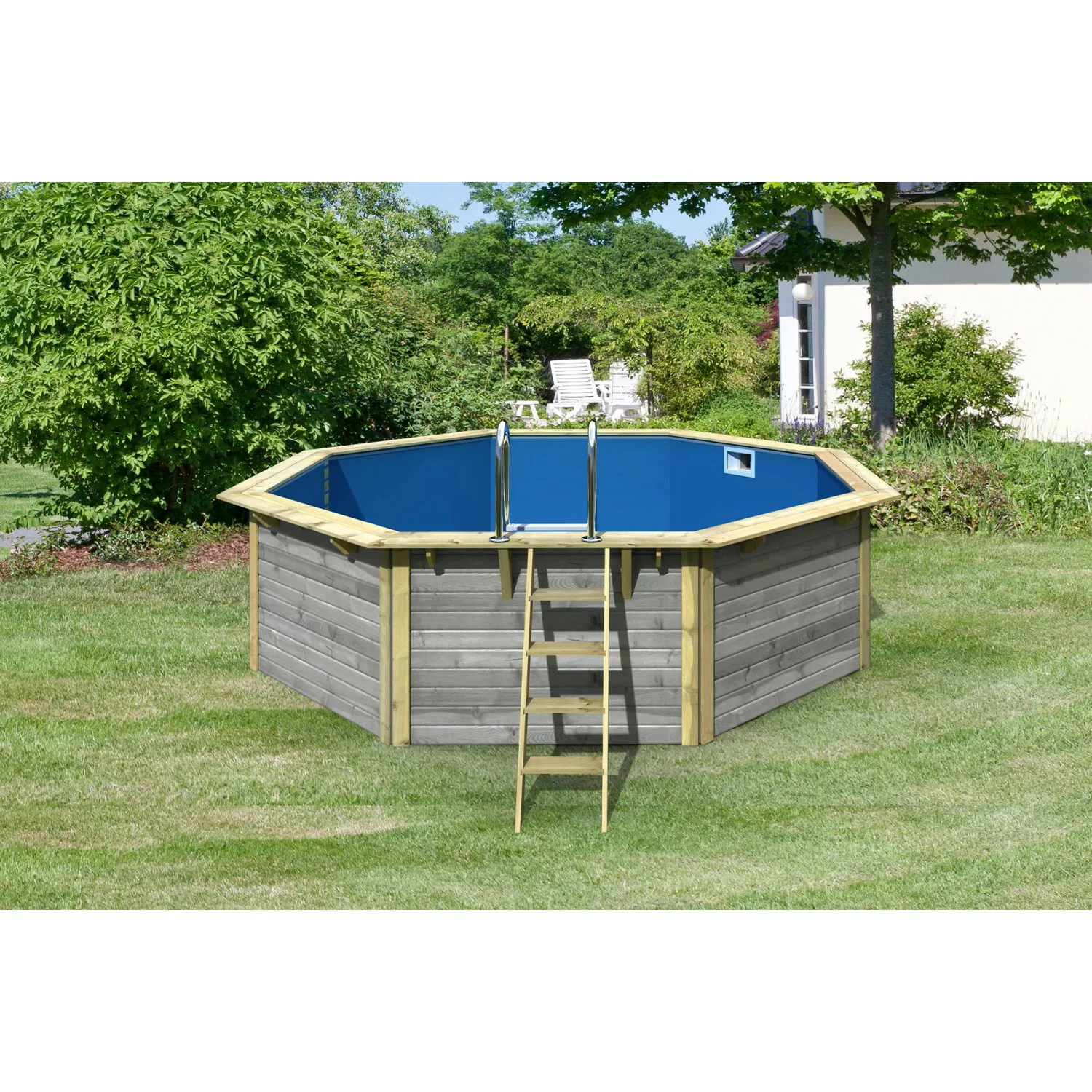 Karibu Achteckpool "Modell 2X", (Set), BxLxH: 469,5x469,5x121,1cm günstig online kaufen