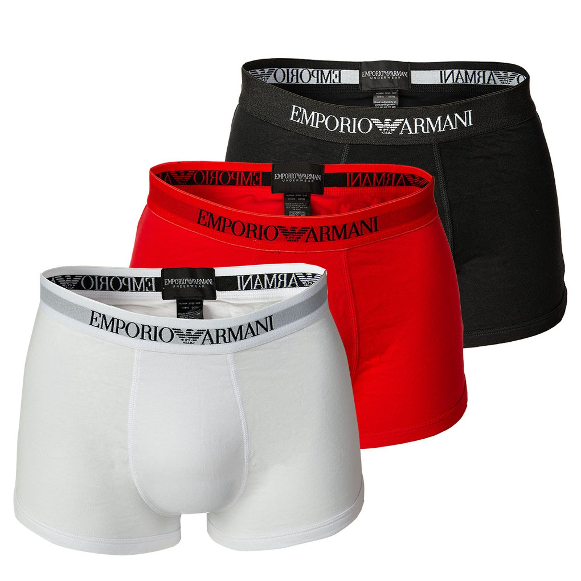 Emporio Armani Trunk Pure Cotton (3-St) günstig online kaufen