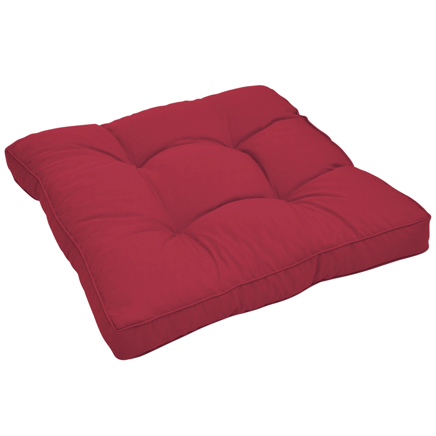 Beautissu Xluna Loungekissen Sitz 50x50x10cm Rot günstig online kaufen