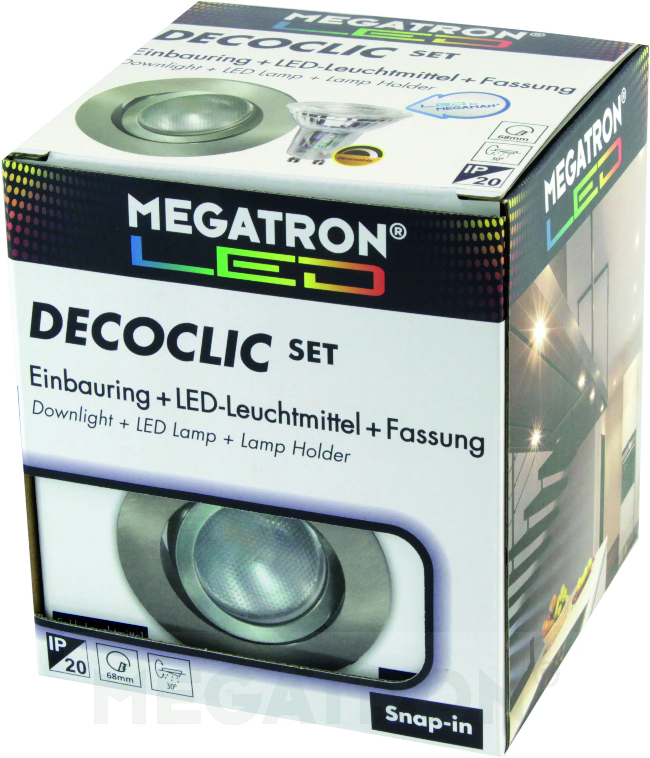 Megatron LED-Einbauspot Set 2800K dim eb MT75404 günstig online kaufen