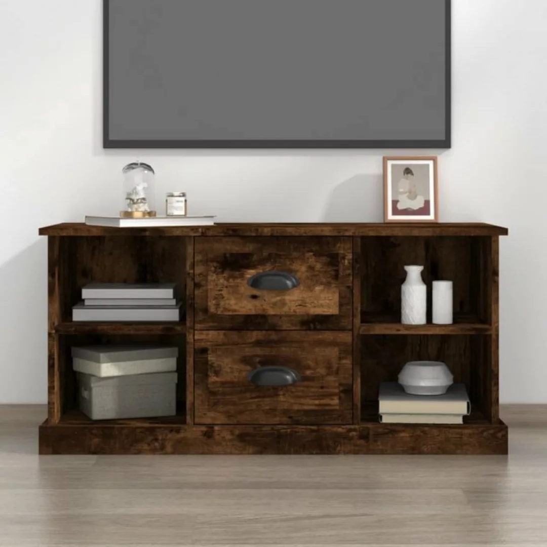 Vidaxl Tv-schrank Räuchereiche 99,5x35,5x48 Cm Holzwerkstoff günstig online kaufen