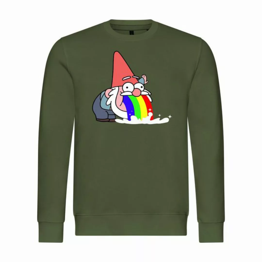 deinshirt Rundhalspullover Herren Pullover Kotzender Zwerg Mit Print Motiv, günstig online kaufen