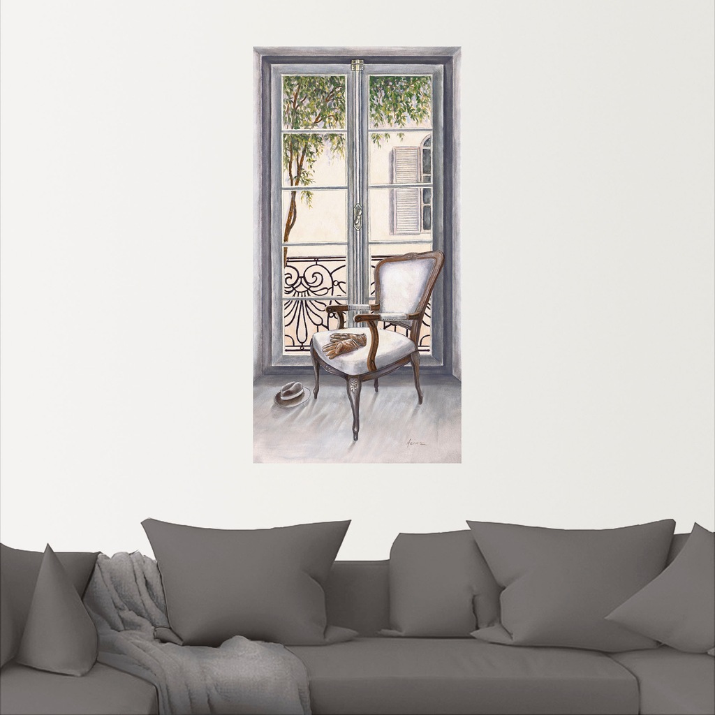 Artland Wandbild "Sessel vor einem Fenster", Innenarchitektur, (1 St.), als günstig online kaufen