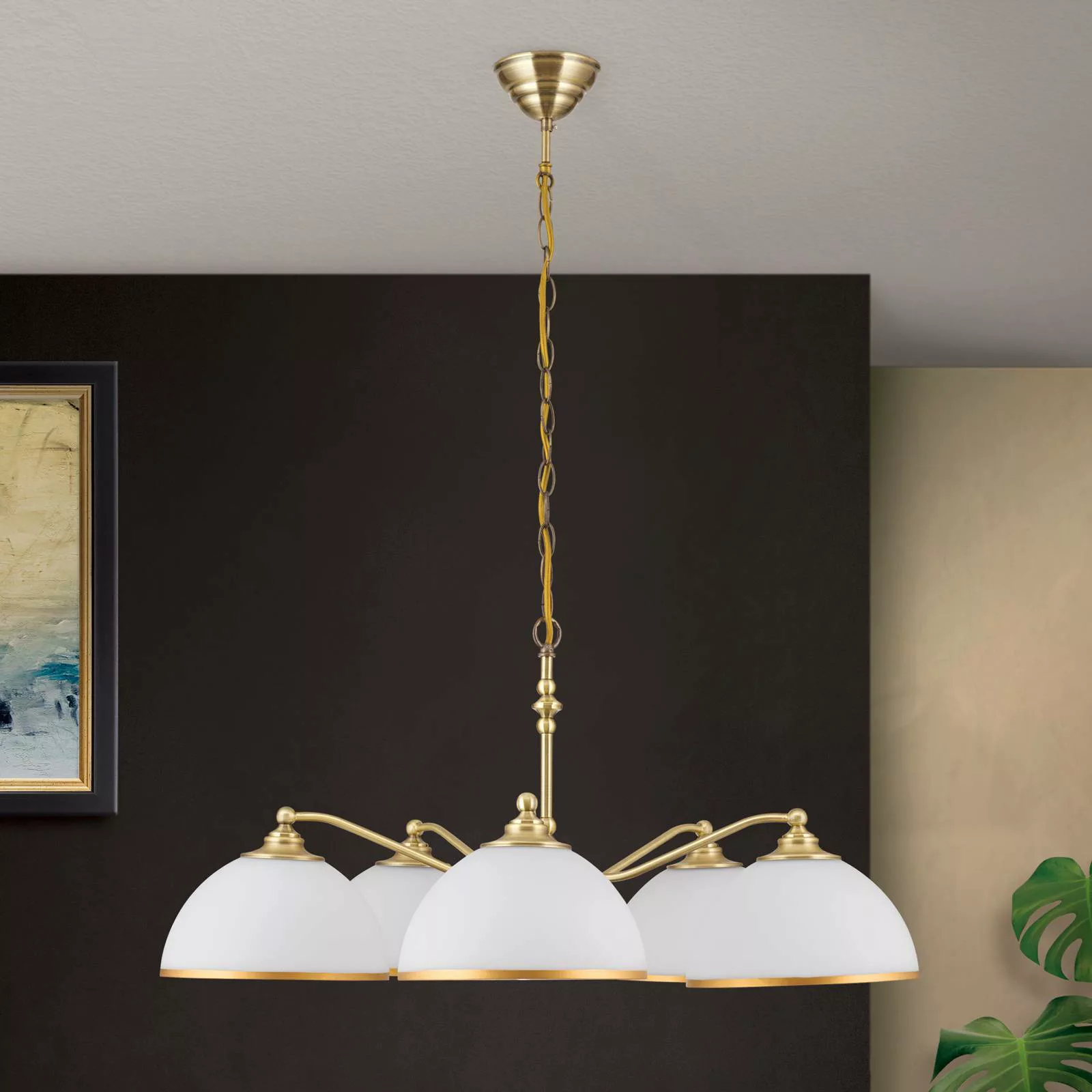 Hängeleuchte Old Lamp mit Kettenabhängung, 5-flg. günstig online kaufen