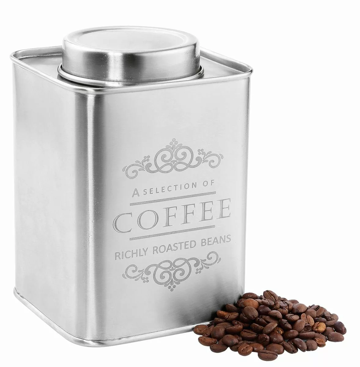 Zassenhaus Vorratsbehälter Vorratsdose Coffee Edelstahl 1000g (edelstahl) günstig online kaufen