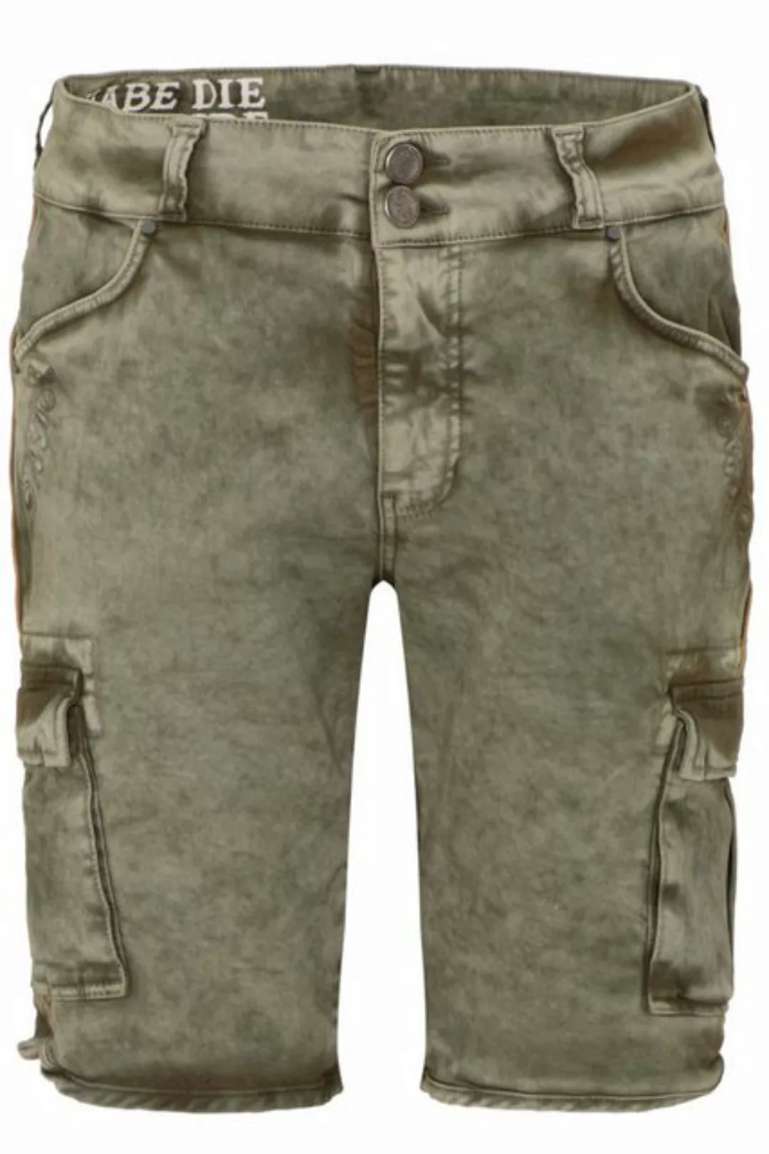 Hangowear Trachtenjeans Jeans Bermuda Herren - HECTOR CARGO - army green günstig online kaufen