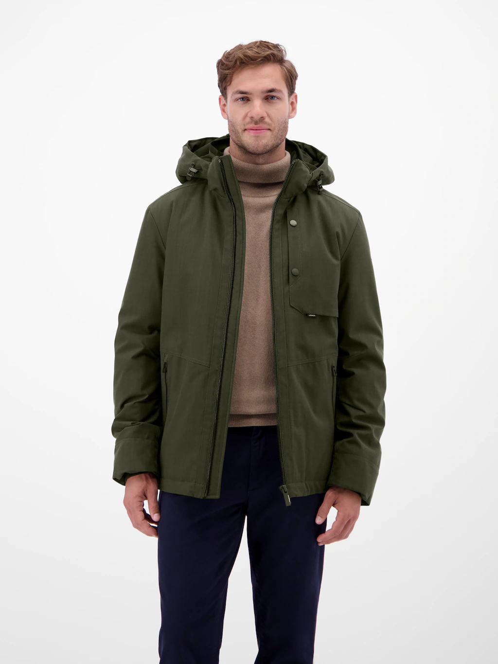 LERROS Blouson "LERROS Herren Blouson in Stukturoptik", mit Kapuze, Wasser- günstig online kaufen