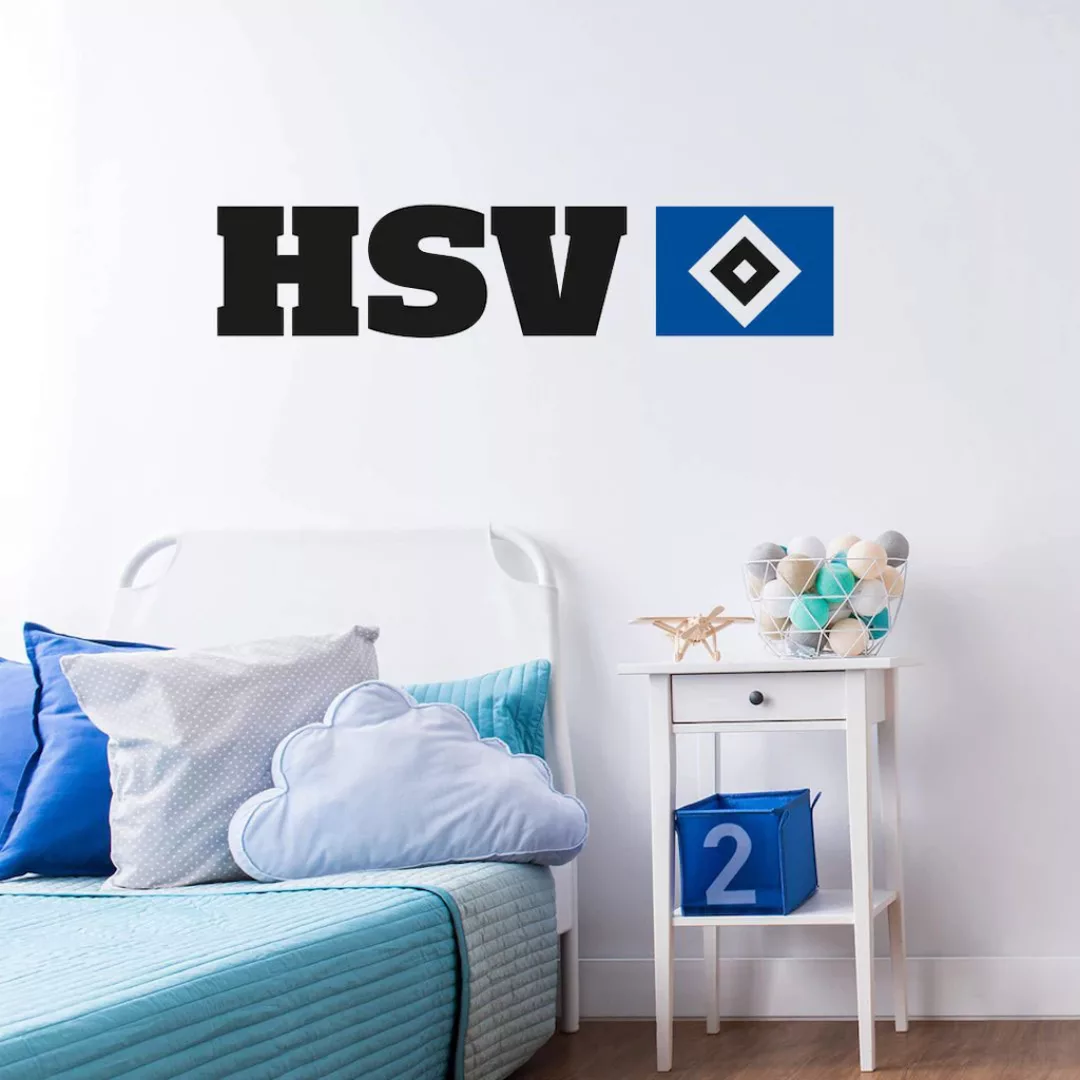 Wall-Art Wandtattoo "Hamburger SV Logo + Schriftzug", (1 St.), selbstkleben günstig online kaufen