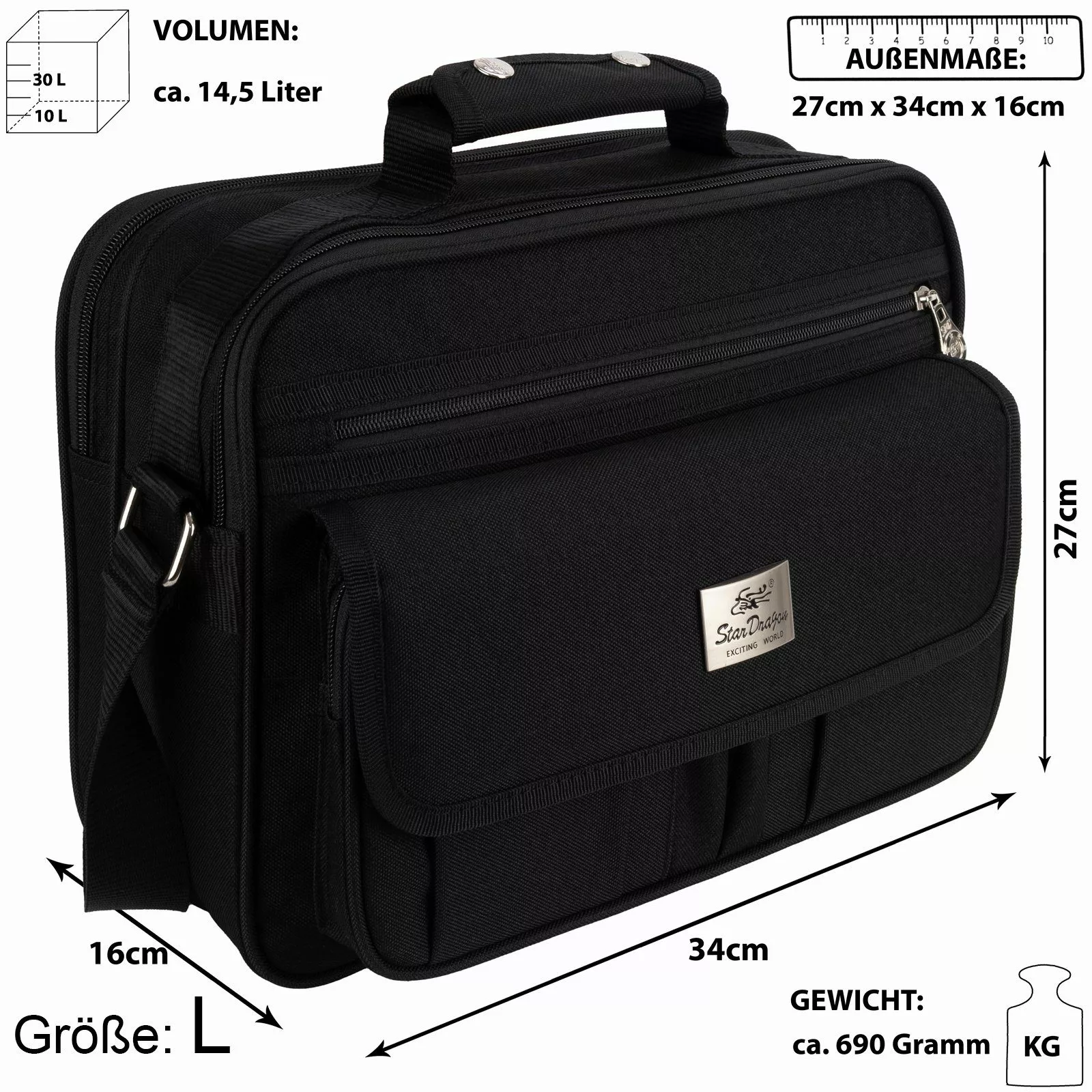 EAAKIE Umhängetasche Tasche Arbeitstasche Umhängetasche Flugbegleiter günstig online kaufen