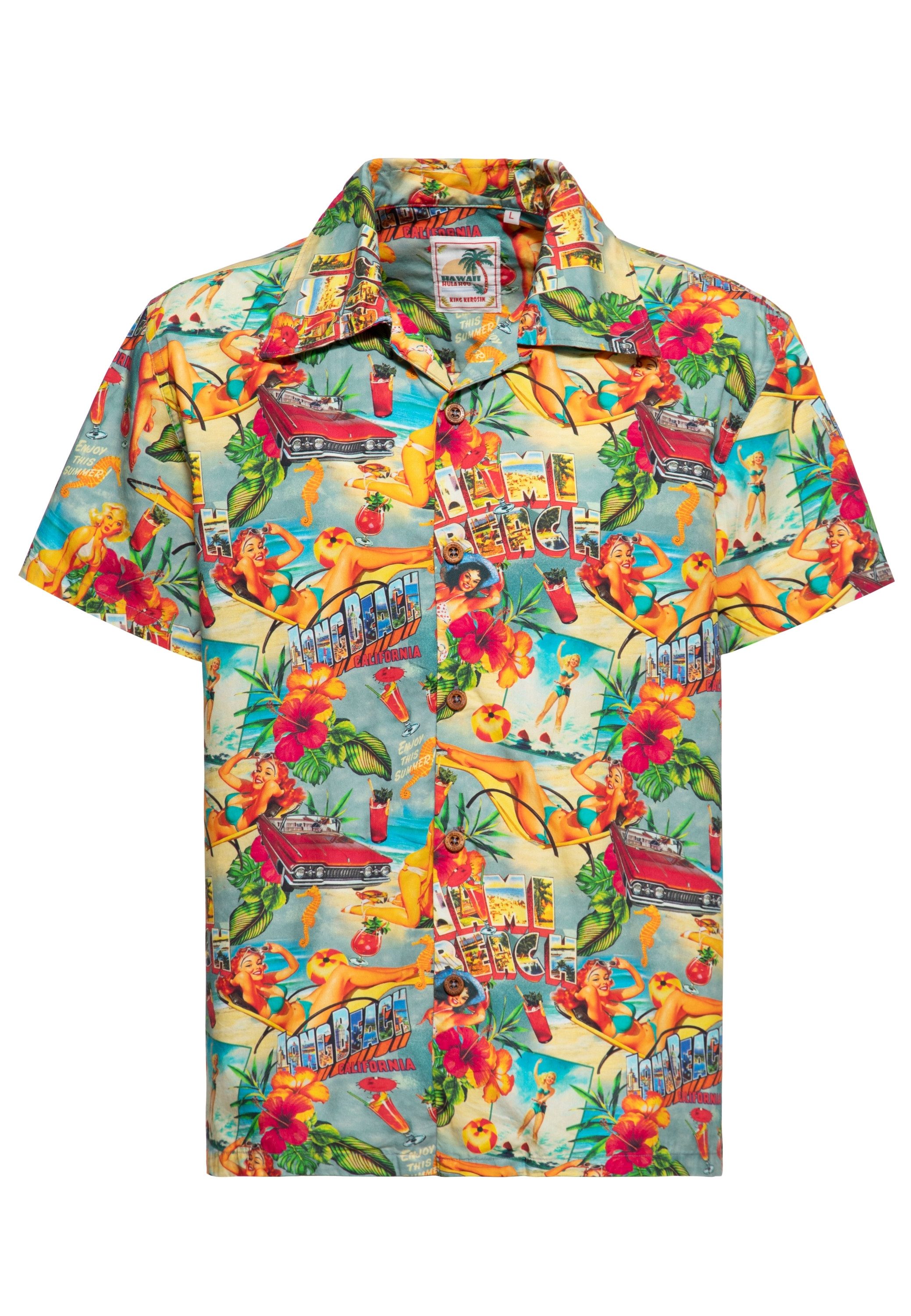 KingKerosin Kurzarmhemd Miami & Long Beach günstig online kaufen