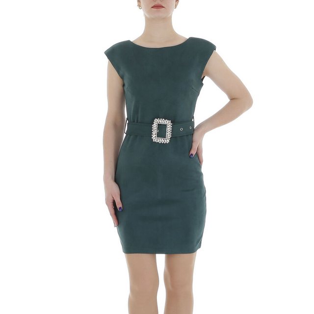 Ital-Design Minikleid Damen Elegant (86099031) Strass Stretch Samtoptik Min günstig online kaufen