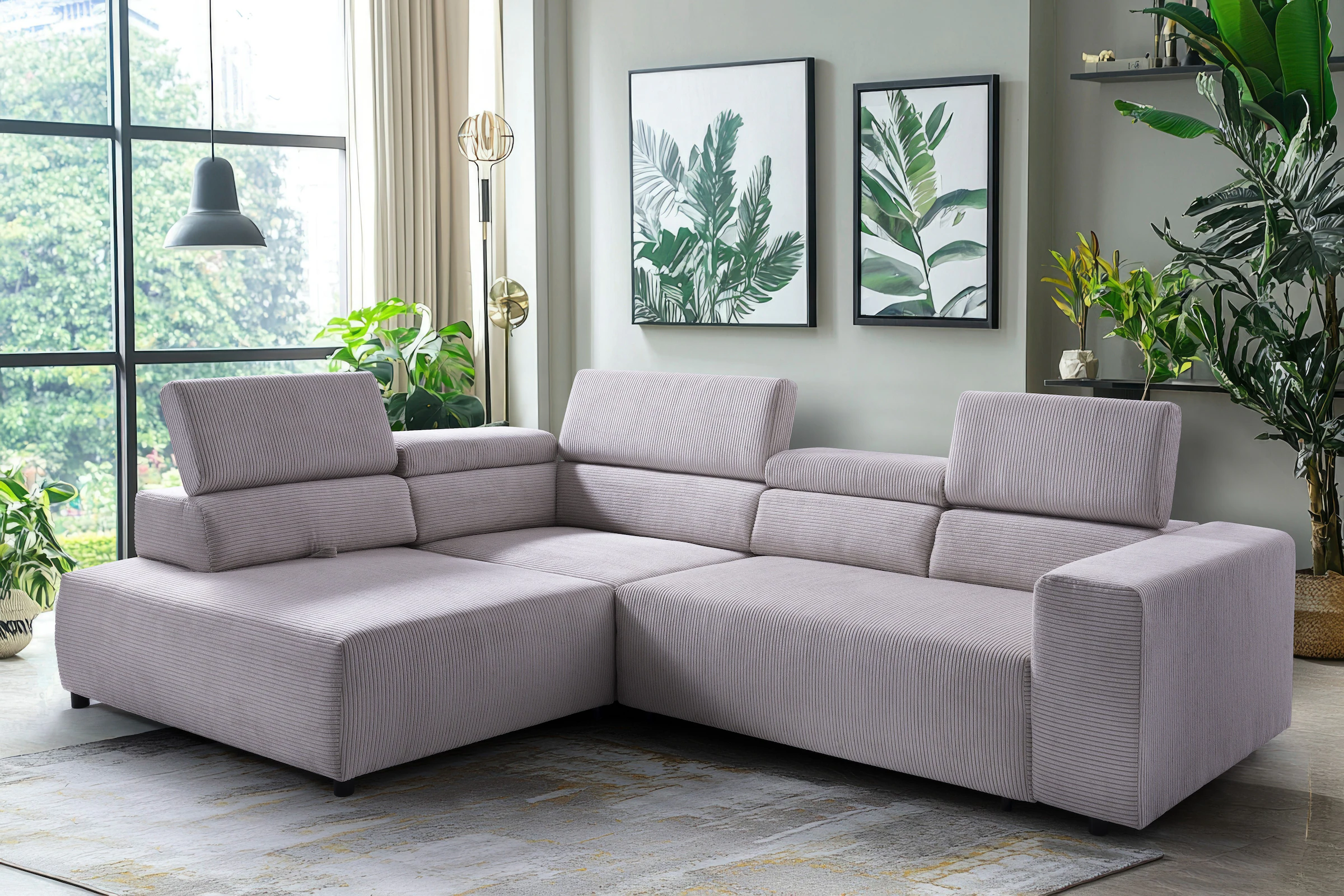 exxpo - sofa fashion Ecksofa »VITTORIO mit Komfortfunktionen, bequem und mo günstig online kaufen