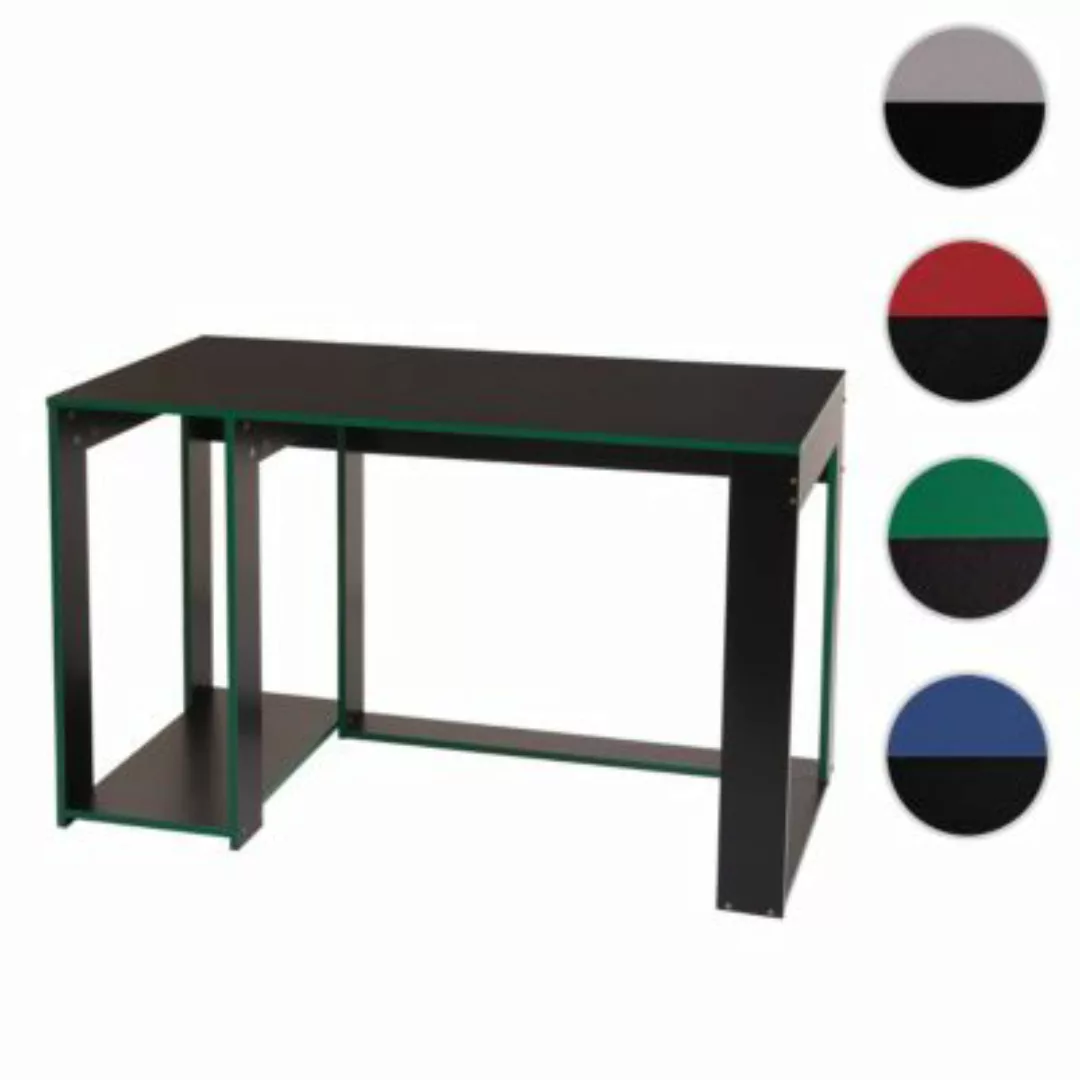 HWC Mendler Schreibtisch schwarz/grün günstig online kaufen