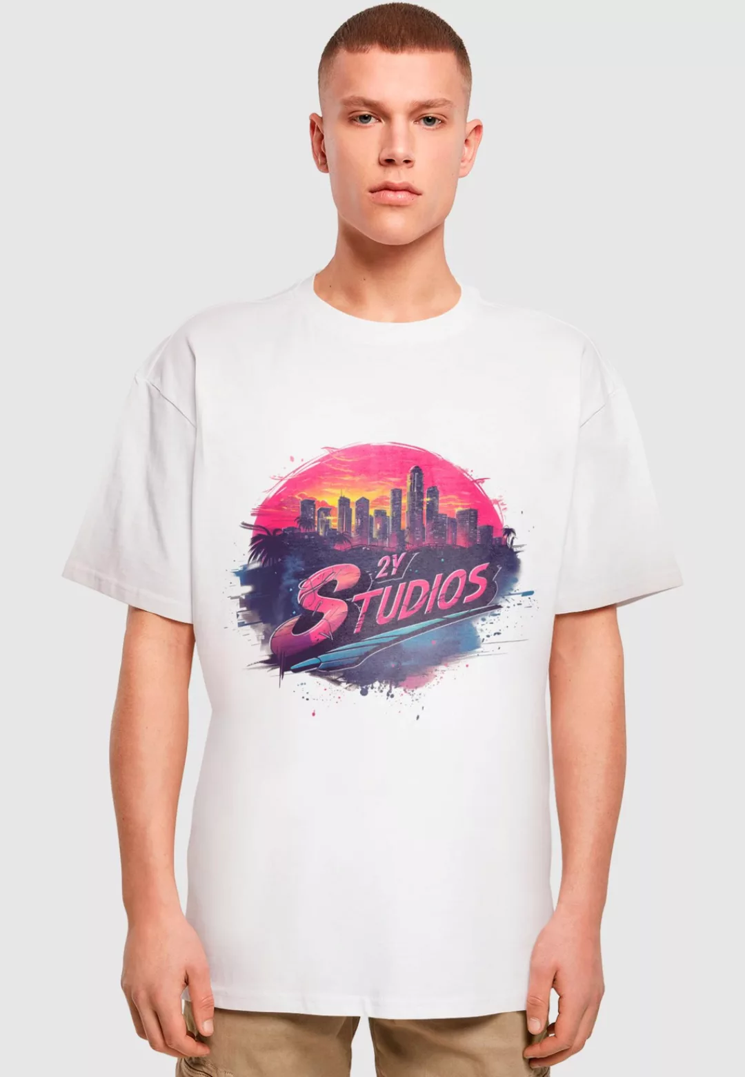 2Y Studios T-Shirt "2Y Studios Herren SKYLINE TEE", (1 tlg.) günstig online kaufen