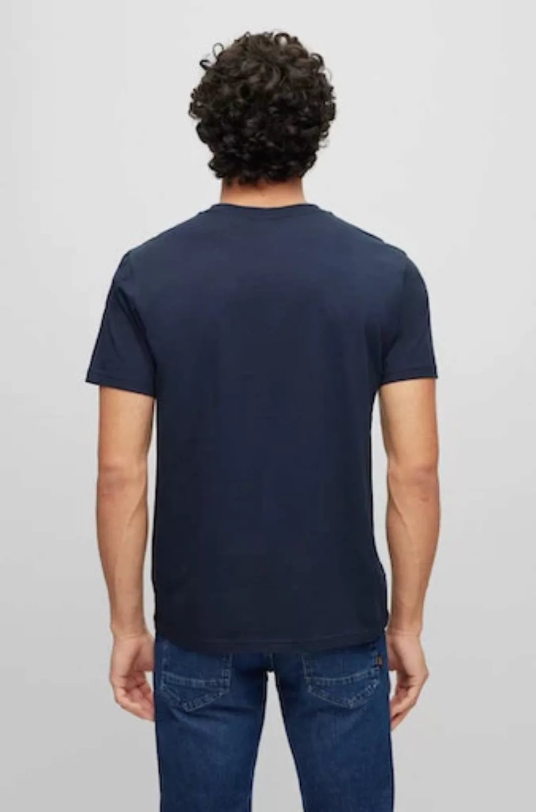 BOSS ORANGE Kurzarmshirt Thinking 1 10246016 01 (1-tlg) mit Logoschriftzug- günstig online kaufen