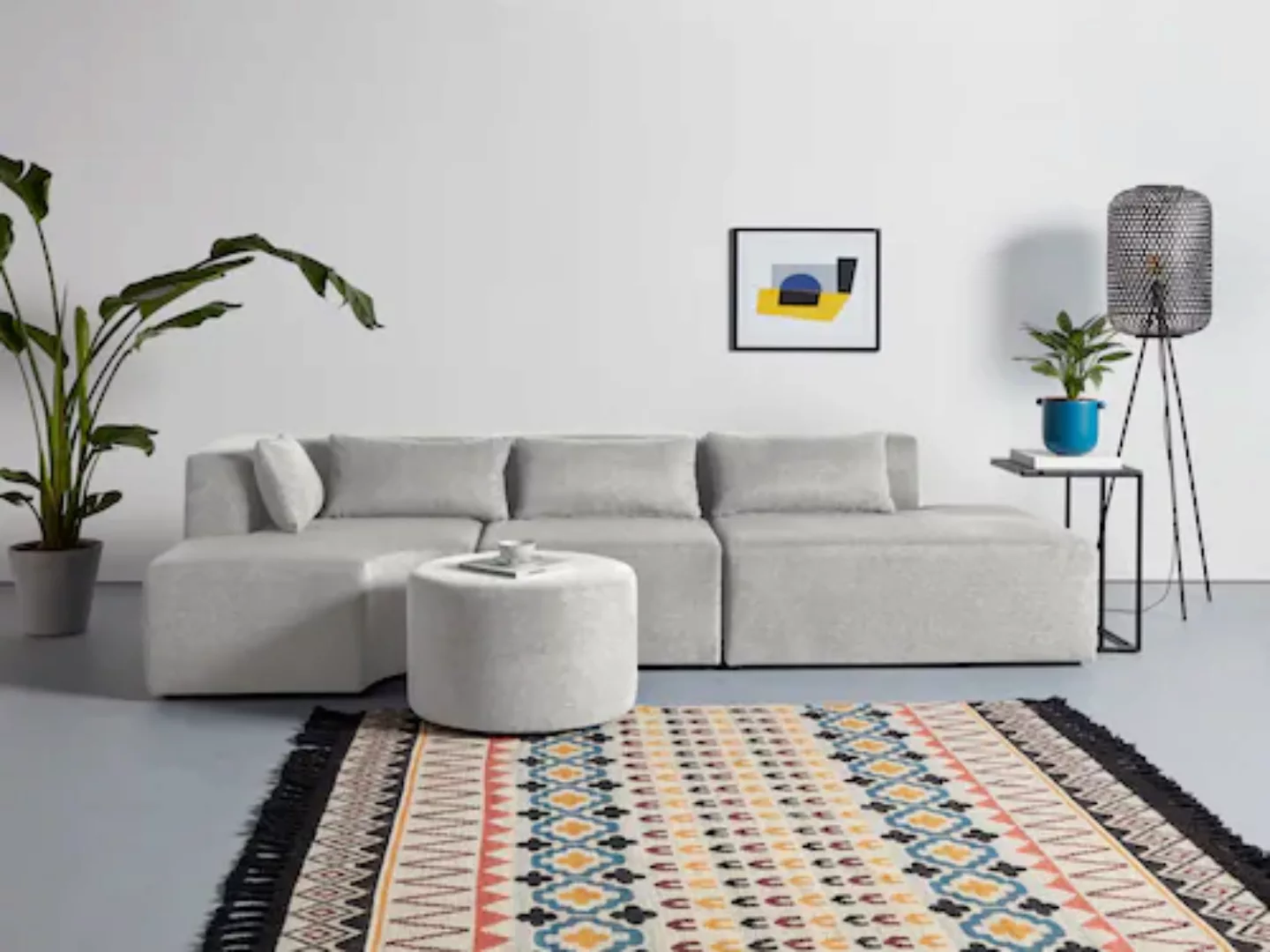 Leonique Ecksofa »Alexane L-Form«, zusammengesetzt aus Modulen, in vielen B günstig online kaufen