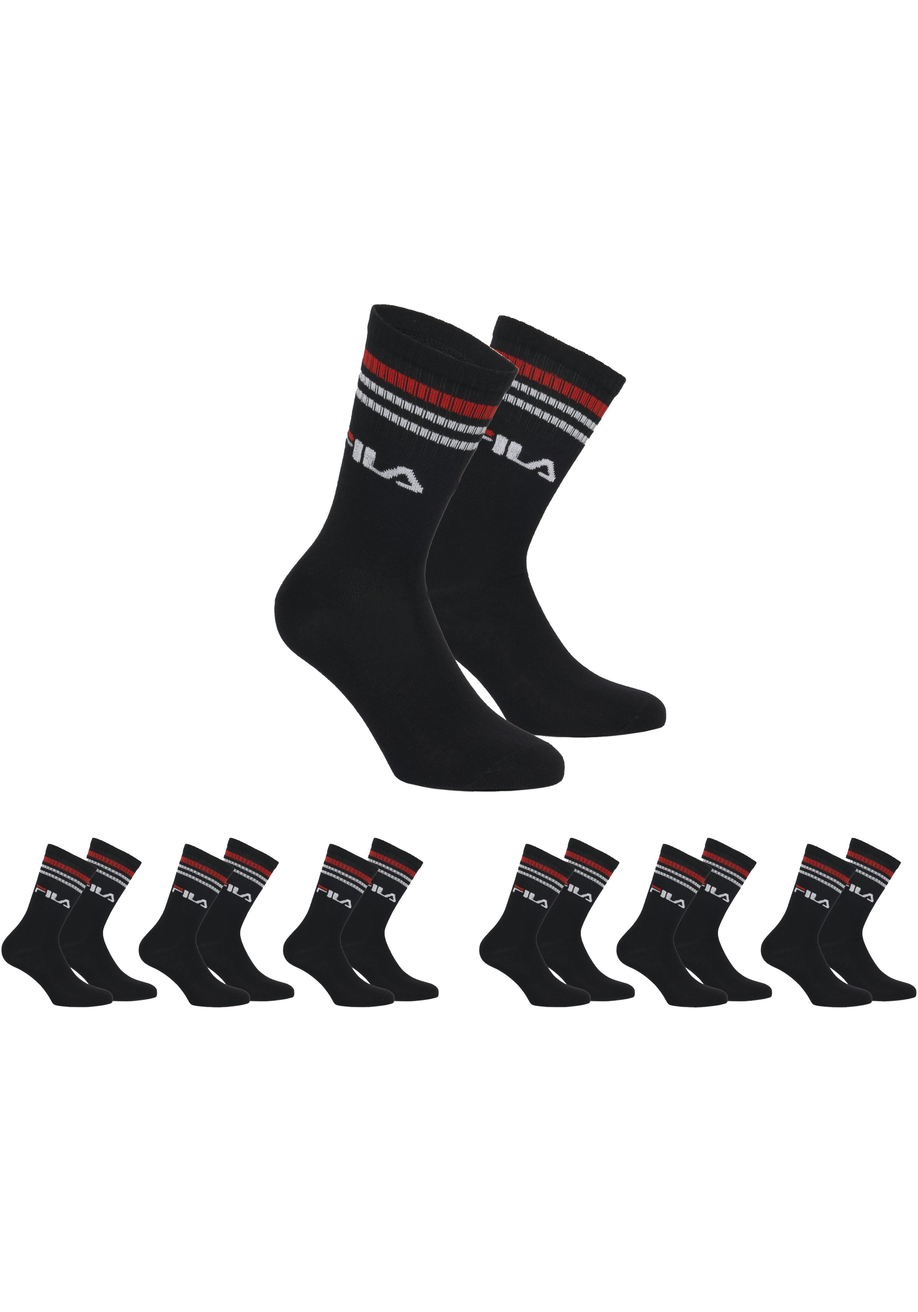 Fila Sportsocken "UNISEX LIFESTYLE PLAIN SOCKS", (6 Paar), mit eingestrickt günstig online kaufen