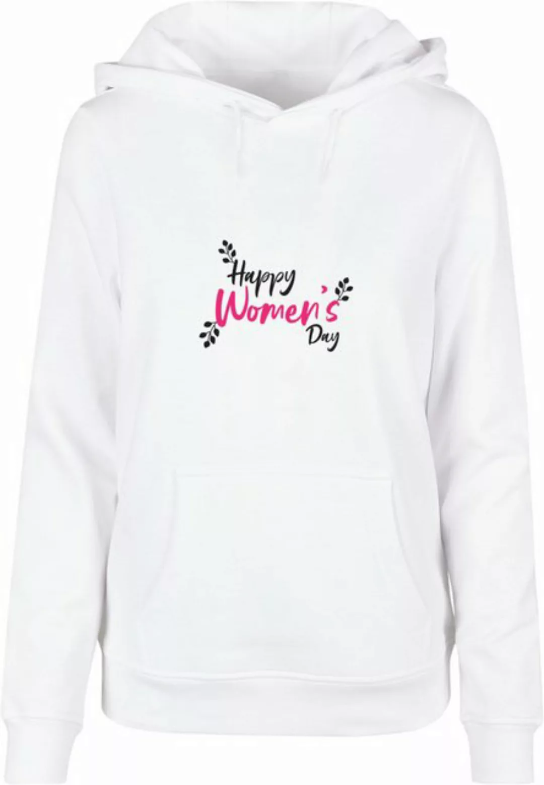 Merchcode Kapuzenpullover Merchcode Damen Ladies WD - Happy Women's Day Bas günstig online kaufen
