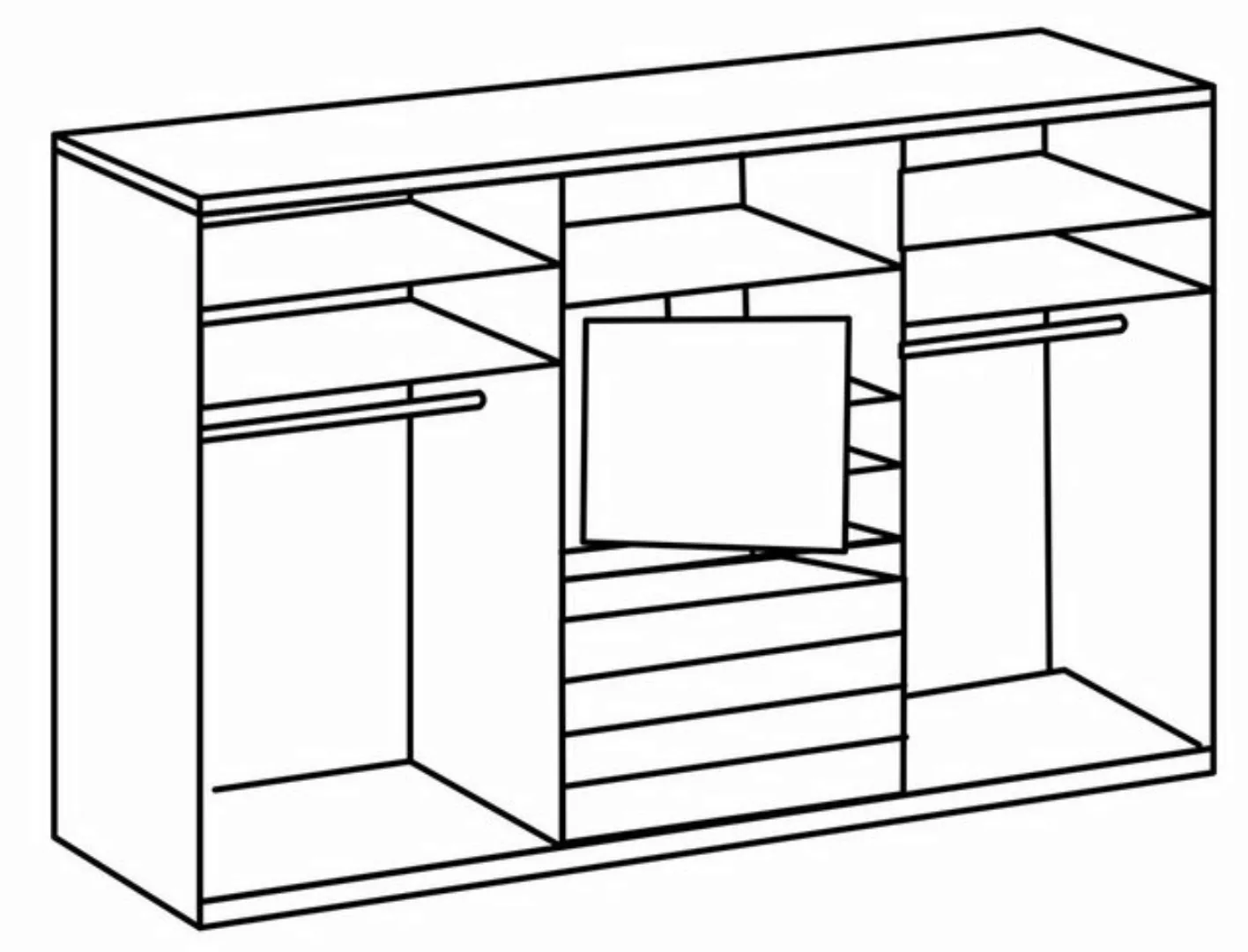 Wimex Schwebetürenschrank Magic by fresh to go tolles EXTRA: mit drehbarem günstig online kaufen