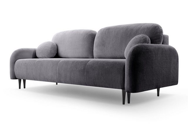 Compleo Schlafsofa mit Bettkasten CLOUD, Modern Wohnzimmer, Cordstoff, Sofa günstig online kaufen