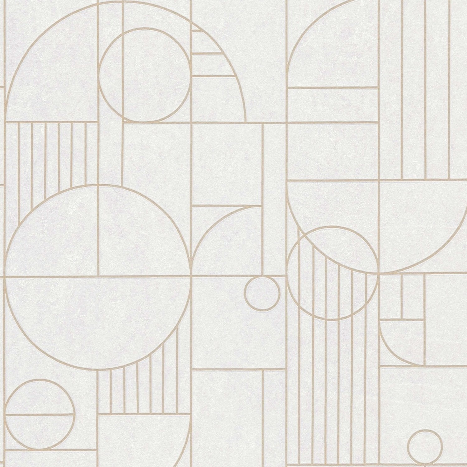 Bricoflor Weiße Tapete im 20er Jahre Stil Art Déco Vliestapete mit Gold Met günstig online kaufen