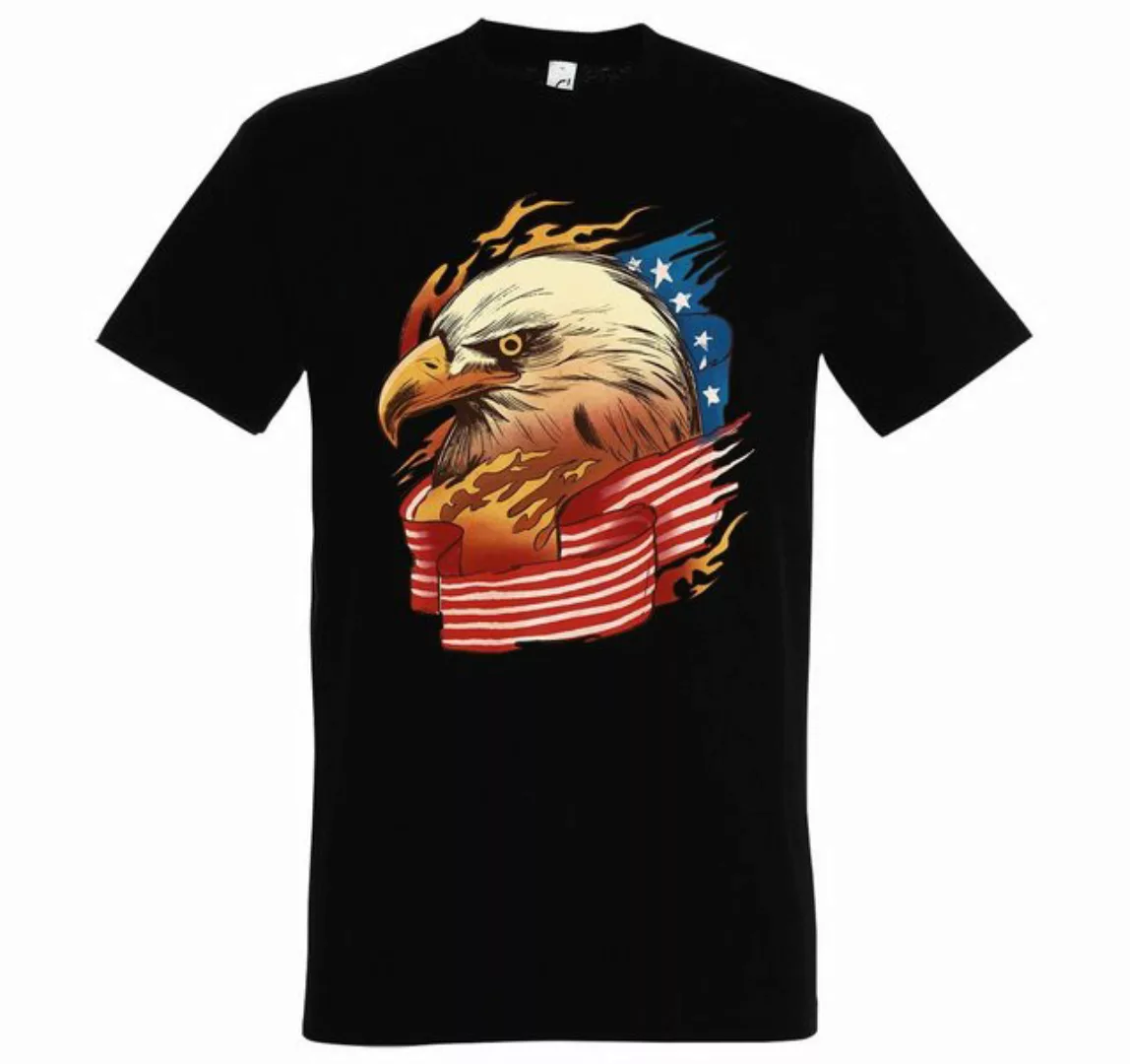 Youth Designz T-Shirt Adler USA American Eagle Flagge Herren Shirt mit tren günstig online kaufen