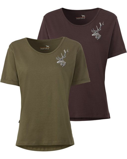 Parforce T-Shirt Damen T-Shirts 2er-Pack Hirsch günstig online kaufen